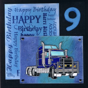 rubbadubbadoo birthday block and peelcraft sticker truck
